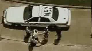 Houston police chase 81408 hit by police car [upl. by Cann]