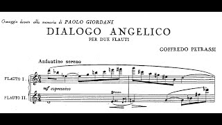 Goffredo Petrassi  Dialogo angelico for two flutes with score [upl. by Hooker]