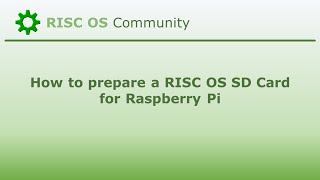 How to prepare a RISC OS SD Card for Raspberry Pi [upl. by Kcirde]