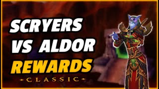 Scryer vs Aldor Quest amp Reputation rewards in TBC Classic [upl. by Fiester]