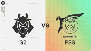 G2 vs PSG  2022 MSI Rumble Stage Day 3  G2 Esports vs PSG Talon [upl. by Bobinette569]