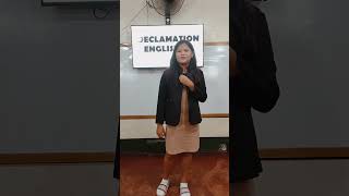 Declamation 2023 I killed her Sheenika Felizarta [upl. by Vachil103]