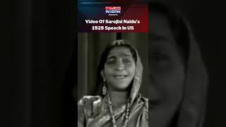 When Sarojini Naidu ‘Nightingale Of India’ Made Nation Proud In 1928 in US Footage Goes Viral [upl. by Jenn]