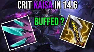 CRIT Kaisa got BUFFED amp NERFED in 146  Kaisa Season 14 guide [upl. by Aikemehs]