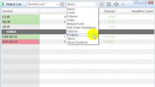 eSignal Trading Platform  Watch Lists in eSignal 11  Features amp Instructions Video [upl. by Eetse]