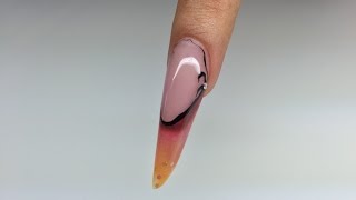 TUTORIAL UÑAS DE GEL Mandorla Rusa y French Translucido [upl. by Aikim]