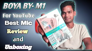 Best Mic for YouTube channel  BOYA BYM1 Mic Review and Unboxing [upl. by Shanley484]