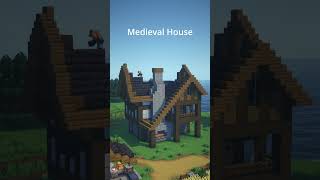 Medieval House minecraft minecraftshorts shorts [upl. by Nomolas]