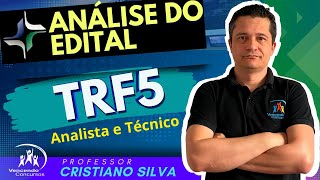 Urgente Concurso TRF5  Edital Publicado  Analista e Técnico  Análise do Edital [upl. by Annice27]