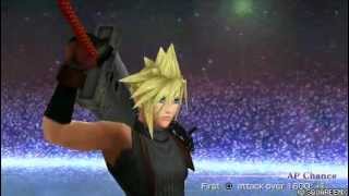 PSPMods Dissidia 012 duodecim Final Fantasy  Cloud from PS3 Tech Demo and CC Ending [upl. by Eimarej]