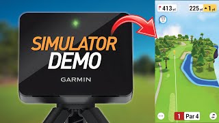 GARMIN R10 SIMULATOR DEMO  How Home Tee Hero Works [upl. by Powell]