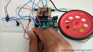 Speed and Diretion Control of DC motor Using Arduino [upl. by Lemieux]