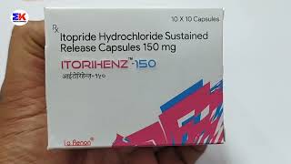 Itorihenz 150mg Capsule  Itopride Hydrochloride Capsule  Itorihenz 150 Capsule Uses Benefit Dosage [upl. by Aicilas]