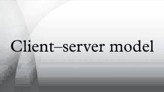 Client–server model [upl. by Selestina705]