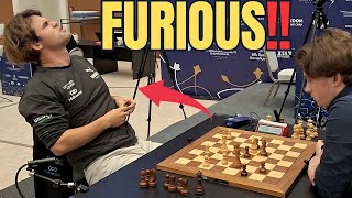 Why Is Magnus Carlsen so Upset Carlsen vs Keymer  World Rapid Championship 2023 [upl. by Asir]