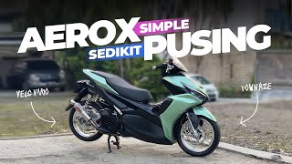 AEROX NEW MODIFIKASI ELEGANT  DOWNSIZE  budget pelajar tapi mewah [upl. by Endys]