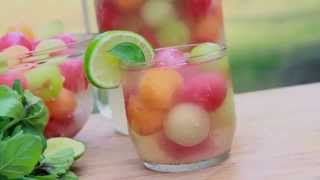 Melon Ball Punch Recipe Summer in a Glass [upl. by Ban]