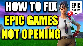 How To Fix Epic Games Launcher Not Opening Best Method [upl. by Ramaj]