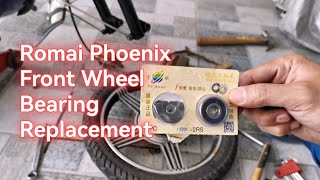 Romai Phoenix Front Wheel Bearing Replacement [upl. by Dudden839]