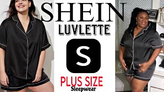 SHEIN PLUS SIZE SLEEPWEAR LUVETTE HAULWOMENS UNDERWEAR amp SLEEPWEAR [upl. by Yerga862]