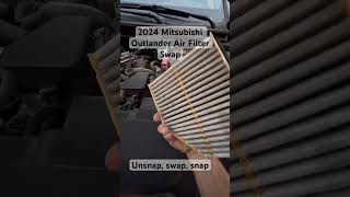 2024 Mitsubishi Outlander Air Filter Swap [upl. by Jillie90]