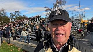 West Point Graduate76 Col Stovar James at Army  Air Force Game 11224 [upl. by Carmena]