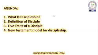 IFCM Discipleship Training for Teachers on 20th January 2024 [upl. by Aracat713]