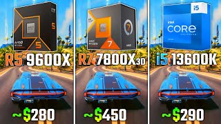 RYZEN 5 9600X vs RYZEN 7 7800X3D vs INTEL i513600K  Test in 6 Games [upl. by Etnahs]