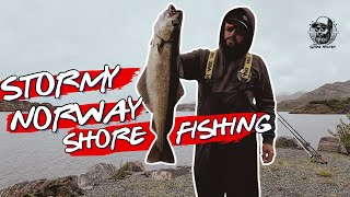 Shore Fishing In Stormy Norway  Fishing With Wayne 🎣 [upl. by Marquis]