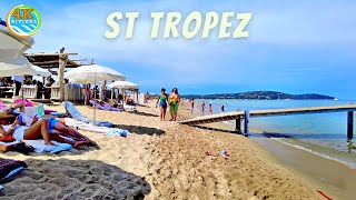 Beach Walk Saint Tropez 4K 💛 French Riviera 2023🧡 [upl. by Haym]