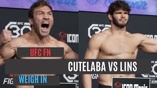 UFC weigh in  Ion Cutelaba vs Philipe Lins [upl. by Frydman]