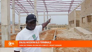 ENUGU MODERN BUS TERMINAL GARIKI BUS TERMINAL BUILDING 80 COMPLETE PROJECT MANAGER [upl. by Enimisaj]