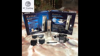 Kemei KM 5017 Rechargeable Trimmer Unbox and Tutorial [upl. by Madigan]