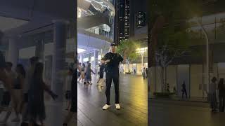 On the street unable to walk normally china fyp moonwalk tiktok douyin dance 抖音 followme [upl. by Ynnej100]