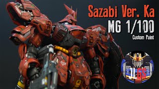 MG Sazabi Ver Ka Part 6 Finale  Custom Gunpla Painting [upl. by Jocko296]