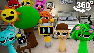 Incredibox Sprunki Takes OVER Your House VR 360° Experience [upl. by Wiggins]