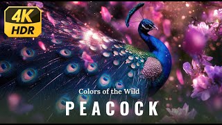 Peacock🦚 Colorful Birds in 4K UHD  Animals World [upl. by Yrok943]