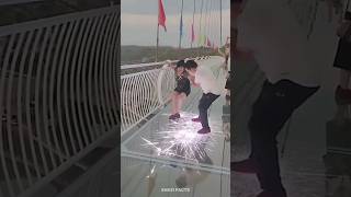 Glass bridge attractions in china 😱 shorts facts [upl. by Haldis360]