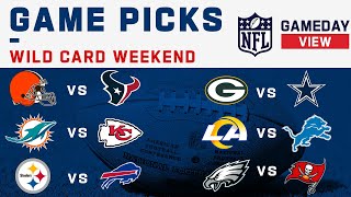 Super Wildcard Weekend NFL Game Picks [upl. by Savihc]