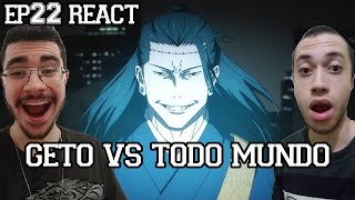 GETO VS EVERYONE TODO MUNDO  Jujutsu Kaisen Temporada 2 Episódio 22 React [upl. by Ahseikram]