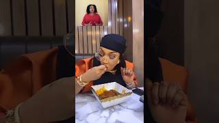 Tonto Dikeh showed fans how to enjoy Amala and Ewedu African dish [upl. by Niltiak]