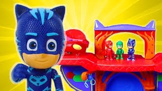 PJ Masks Toys Videos  PJ Masks Slime Trouble Catboy Owlette and Gekko Toys  PJ Masks Official [upl. by Hsirap]