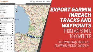 Export Garmin Inreach tracks and waypoints to PC [upl. by Anitnatsnoc]