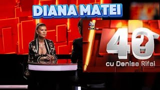 Diana Matei vine la “40 de întrebări cu Denise Rifai” [upl. by Lumbard]