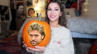 Carving Billy Ray Cyrus On My Pumpkin [upl. by Einnaej]