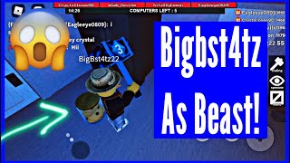 Bigbst4tz22 As Beast Flee The Facility Roblox [upl. by Acinor]