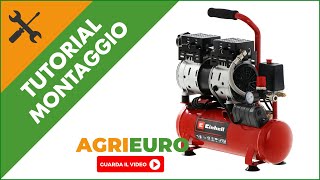 Compressore aria elettrico silenziato Einhell TEAC 6 Silent montaggio [upl. by Navak]