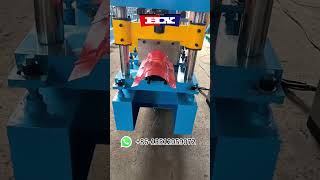 Metal ridge cap roof tile cold roll making forming machine [upl. by Ilan]