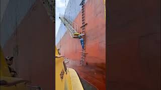 Ship Pilot takes advantage of waves to board ship [upl. by Vanthe831]