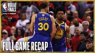 WARRIORS vs RAPTORS  Golden State Ties Up The Series  NBA Finals Game 2 [upl. by Primalia]